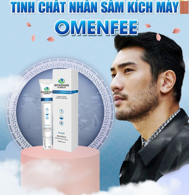 Serum mọc lông mày Omenfee, tinh chất nhân sâm mọc lông mày Omenfee nội địa Trung