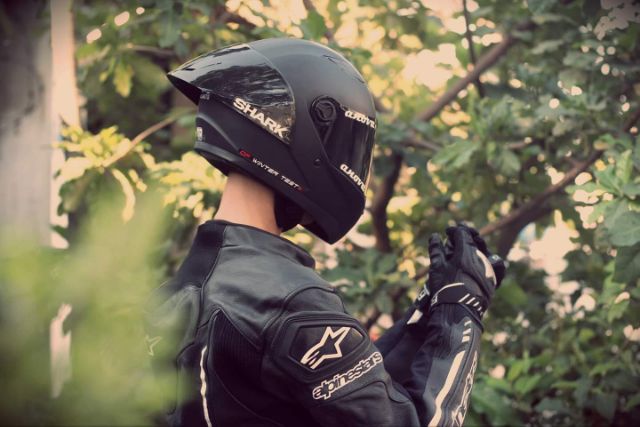 [HCM]Mũ Fullface GXT đen nhám lên đuôi gió Shark bảo hành 12 tháng
