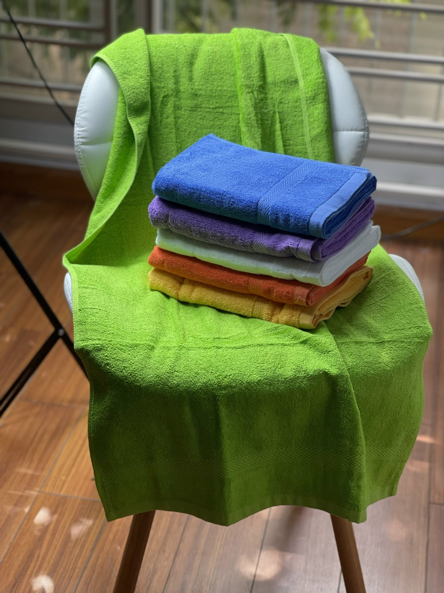 Combo 3 chiếc Khăn tắm cotton màu 50 * 100cm, Tân Thịnh