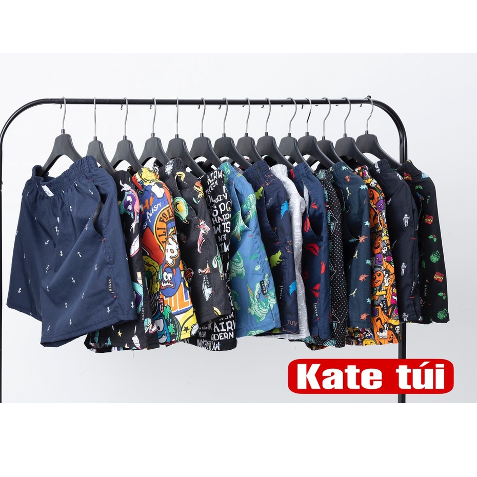 Quần đùi nam SEVEN chất kate cotton (có túi)