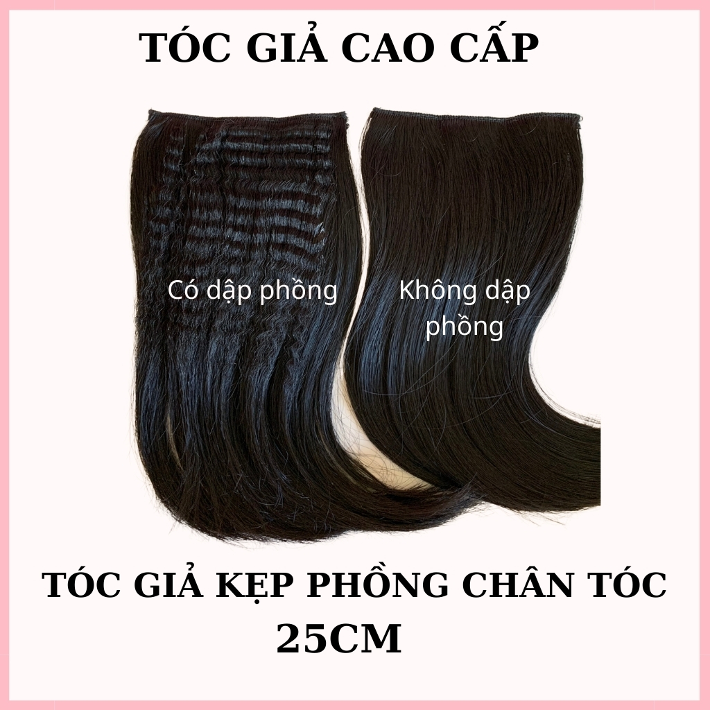 Tóc Giả Nữ Kẹp Phím Phồng Tóc 2 Bên - Giá 1 Cặp