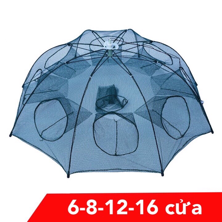 05 cái lưới bát quái 8 cửa đánh bắt tôm cua lươn trạch