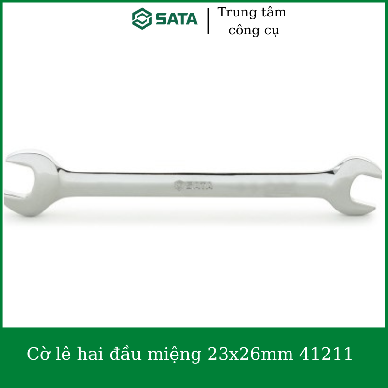 Cờ lê hai đầu miệng 23mm x 26mm sata 41211