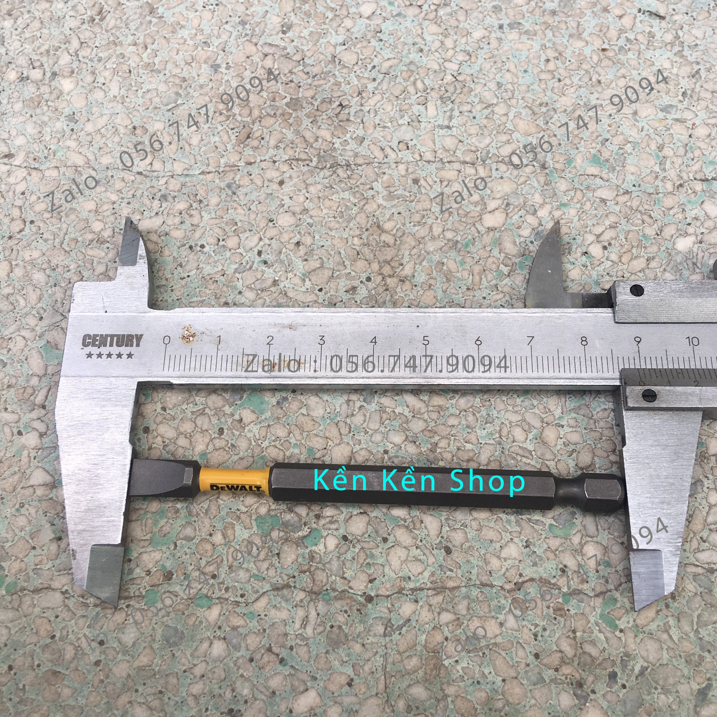 [1 Cái]Mũi Vít Dẹp DEWALT SL8 Dài 90mm