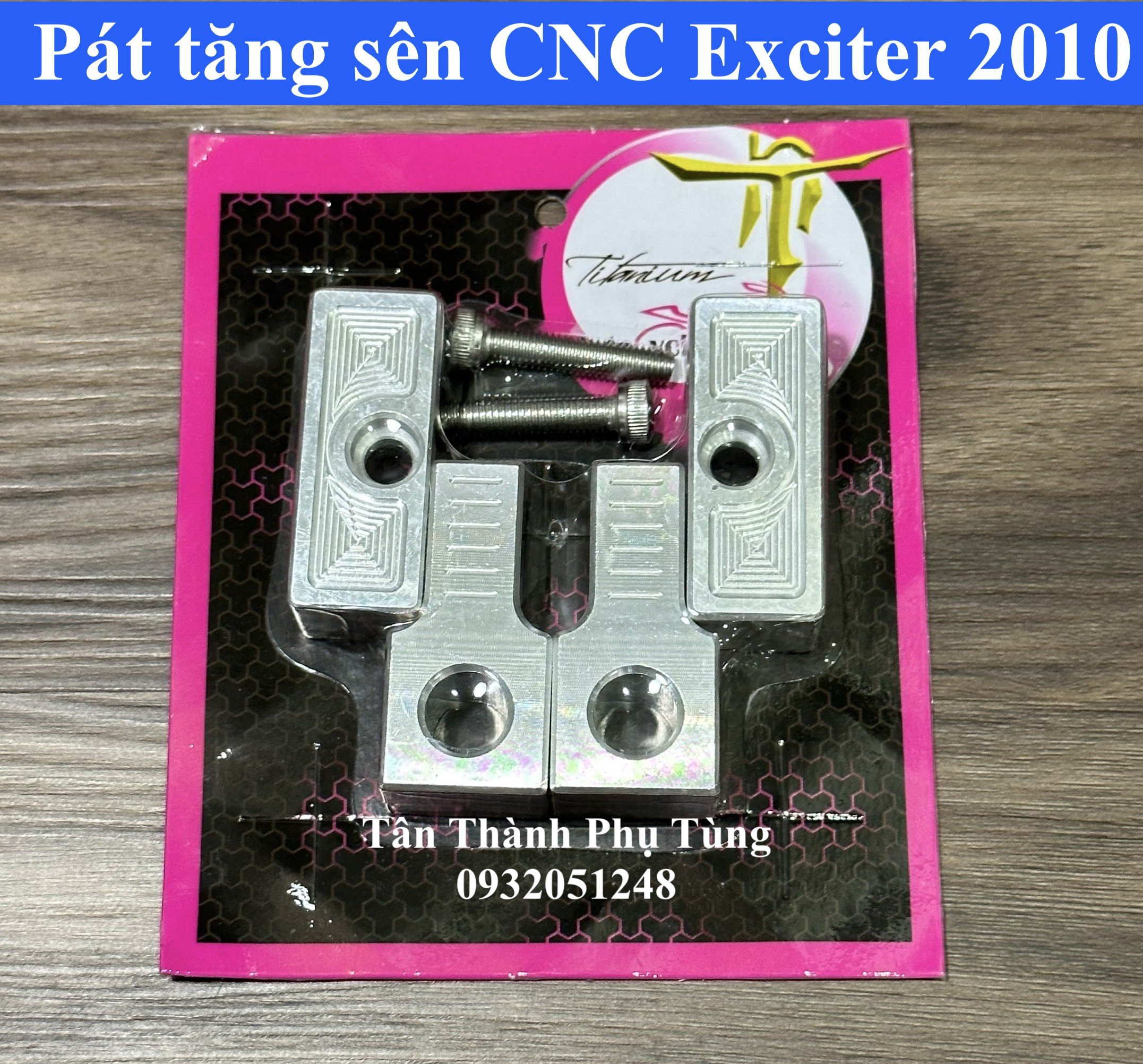 Pát tăng sên âm Exciter 2010 nhôm CNC MS2