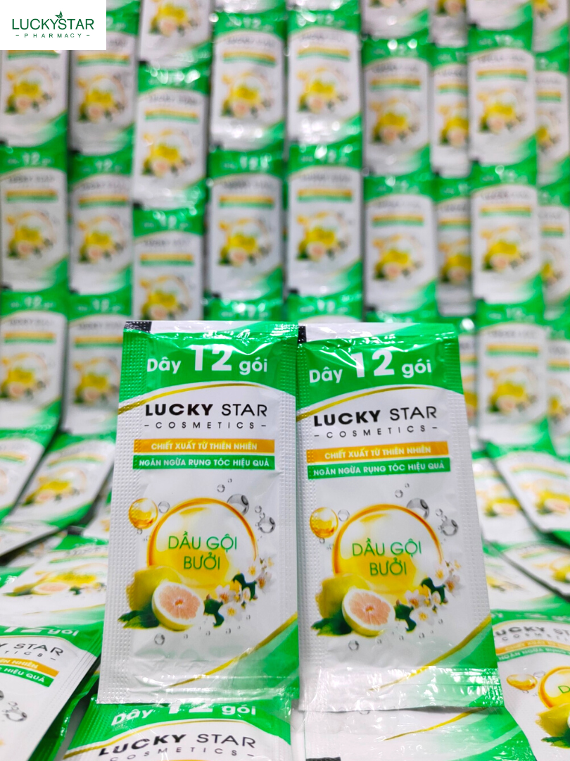 Dầu Gội Tinh Chất Bưởi Lucky Star Gói 6gr