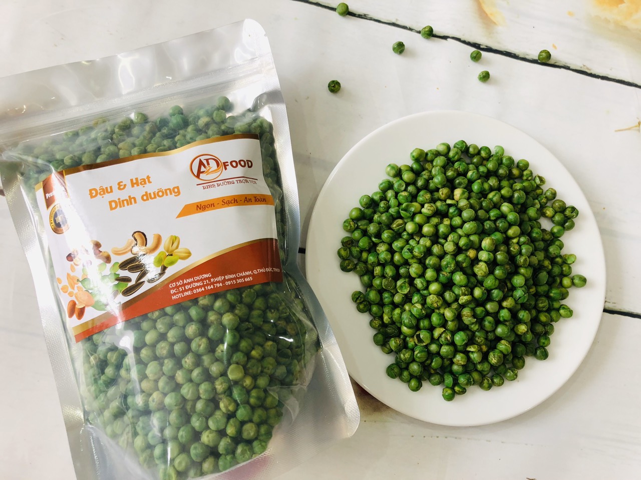 500G ĐẬU HÀ LAN RANG MUỐI - doanvat_hangduong