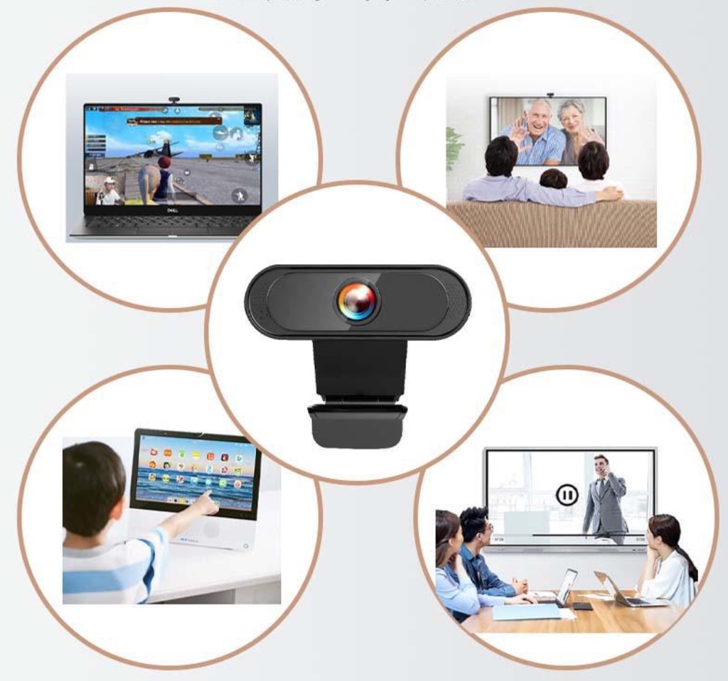 Webcam máy tính có mic full hd 1080p full box siêu nét dùng cho pc laptop