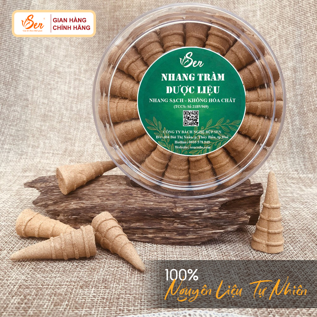 [Nhang Tràm Dược Liệu] Nhang Tràm Dược Liệu Sạch Búp Sen Huế - (Hương Trầm Búp Sen)