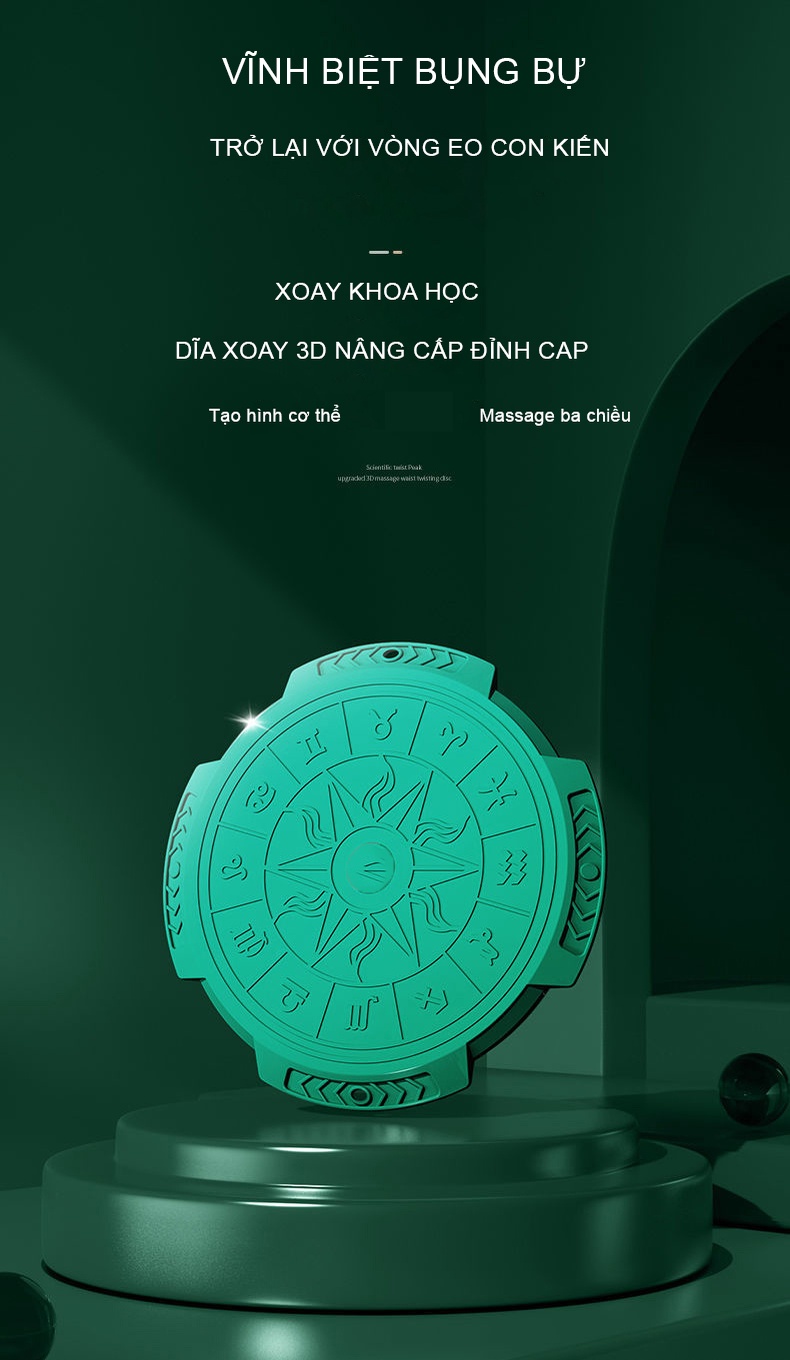 Bàn xoay lắc tập bụng, tập eo thon TOPBODY