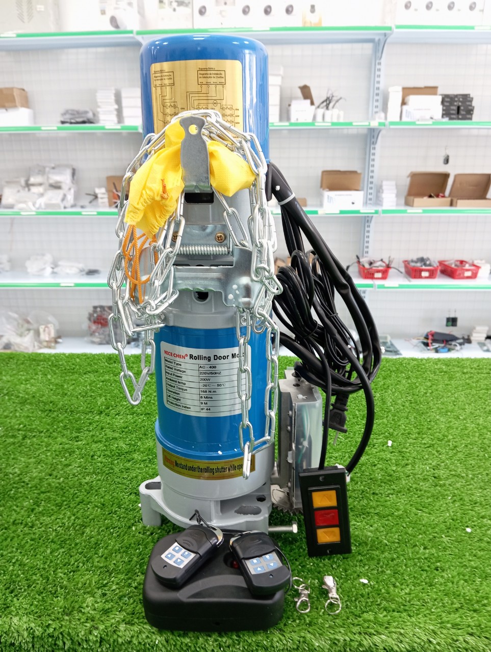 Motor cửa cuốn Nice chen AC400kg