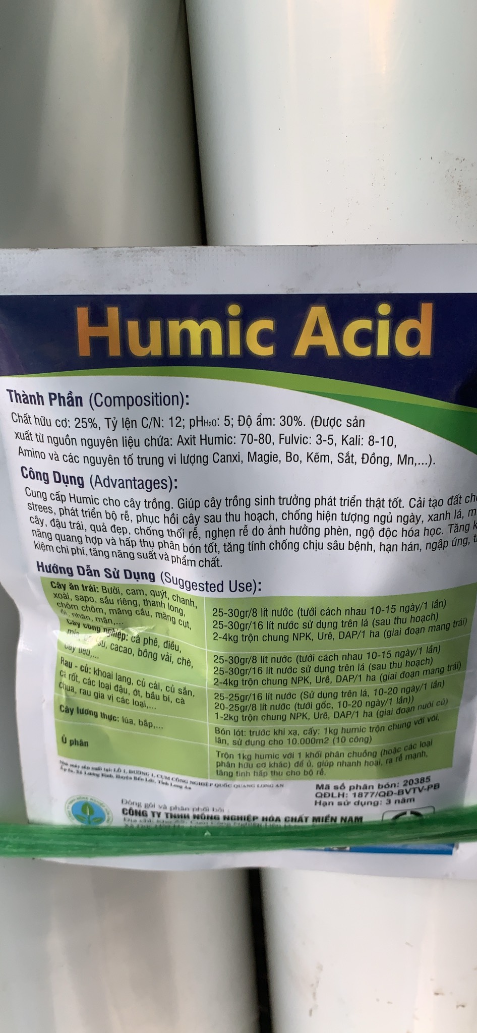 PHÂN BÓN HUMIC ACID AMINO gói 100gr