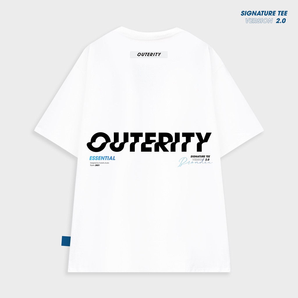 Áo thun Outerity Signature Trắng ver2.0 - ORP140