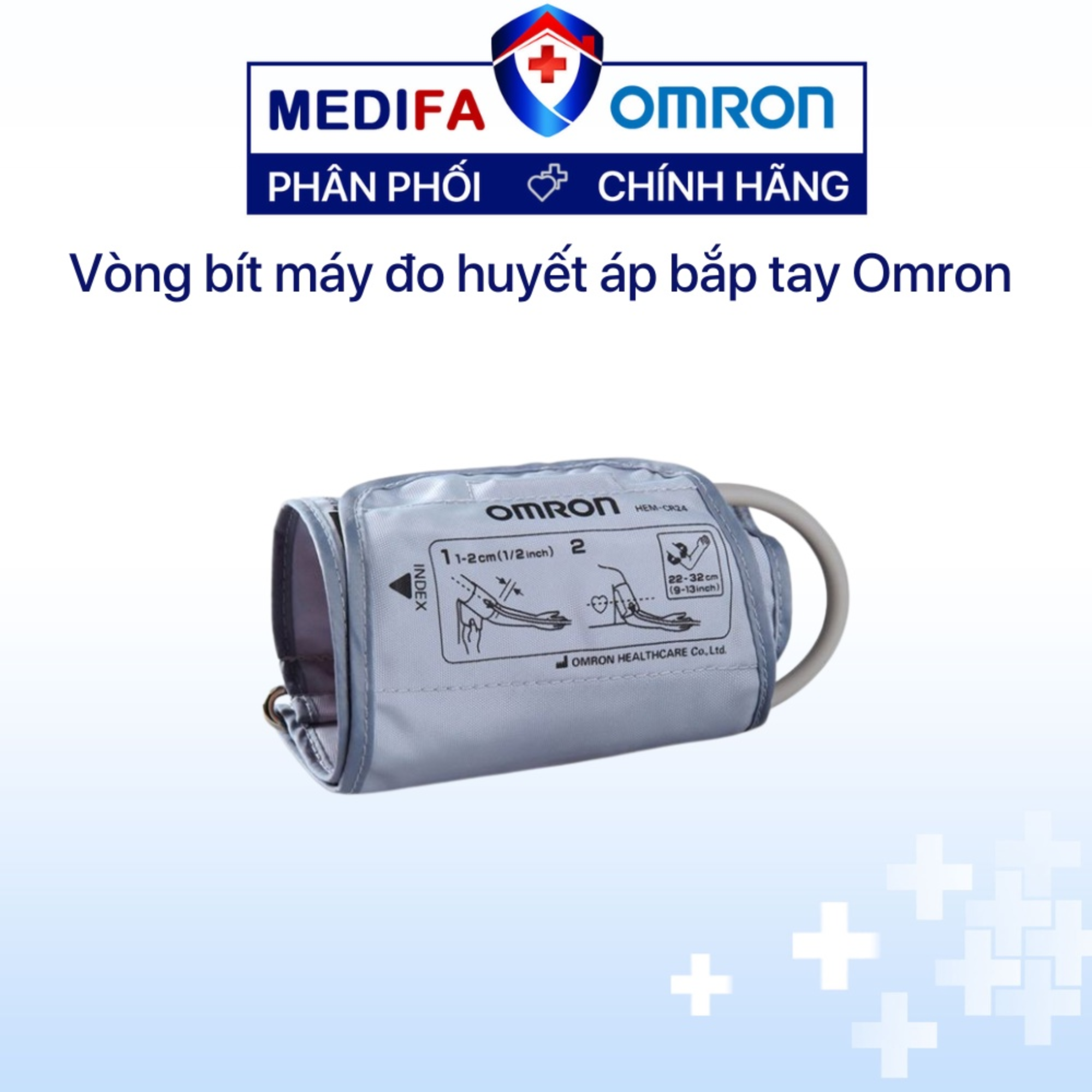 Vòng bít máy đo huyết áp bắp tay Omron