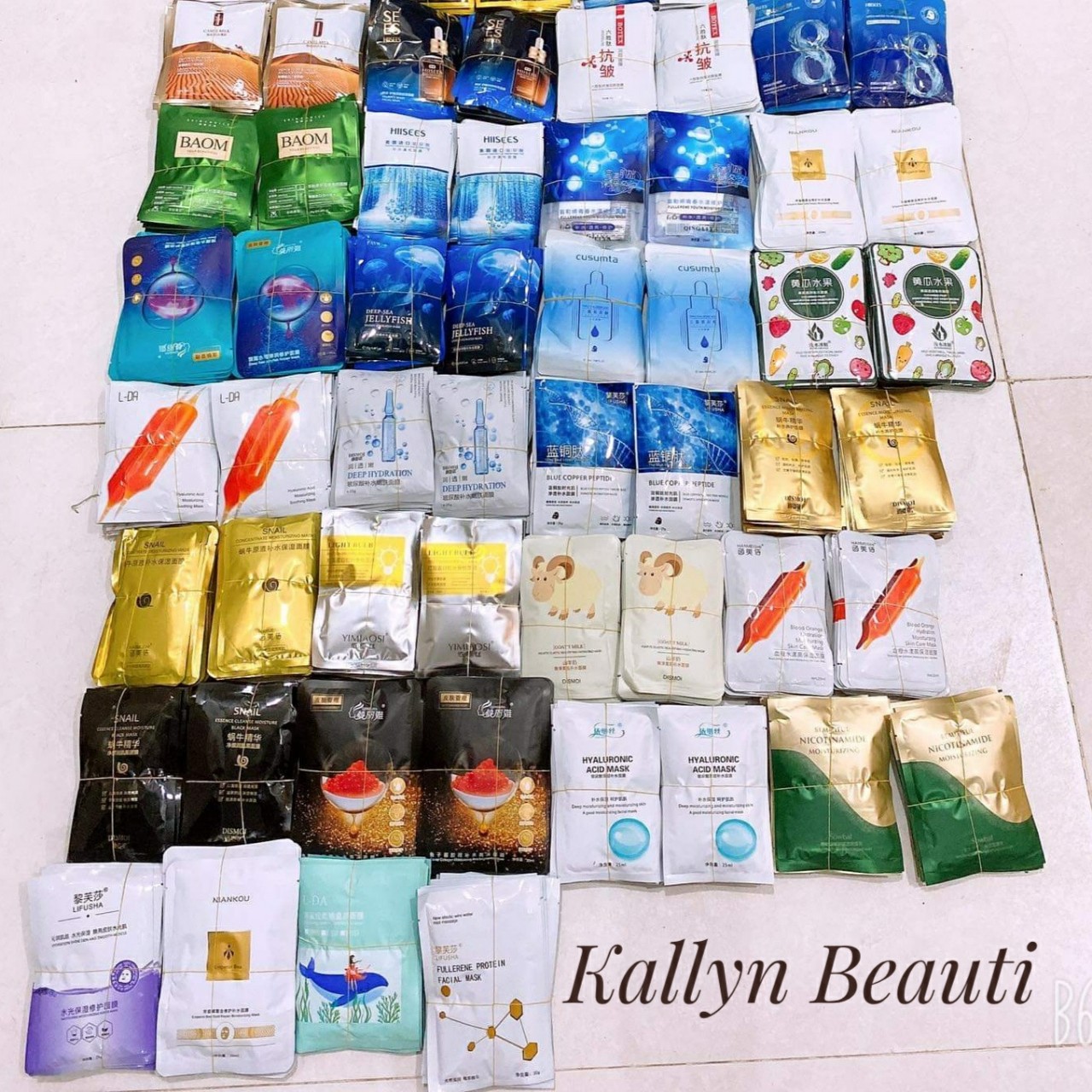 Combo 50 Mặt Nạ Giấy Dưỡng Da Cấp Ẩm Nội Địa Trung