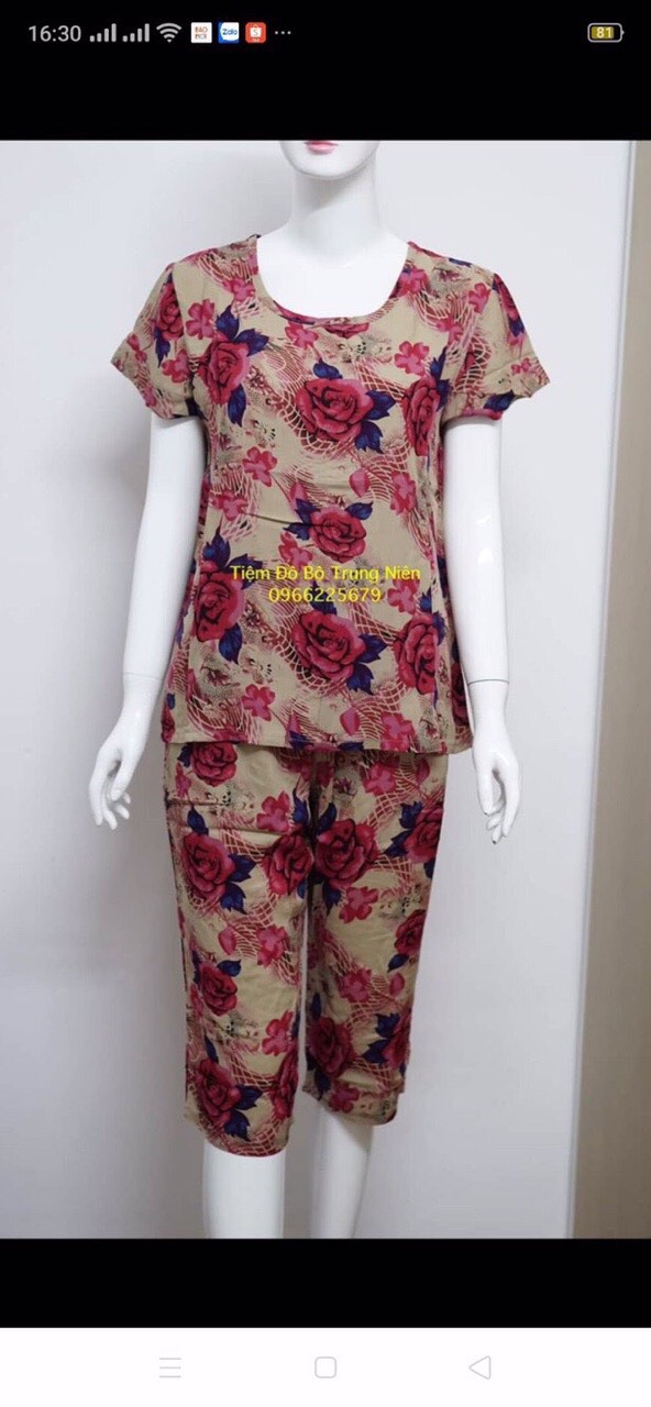 [HCM]Bộ tôn thái lửng 5 sizes size 40-70kg