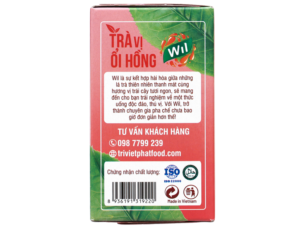 TRÀ ỔI HỒNG WIL HỘP 272G