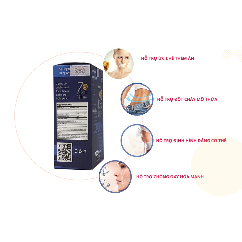 Thực Phẩm Giảm Cân 7-Day Slim Extreme Formula USA