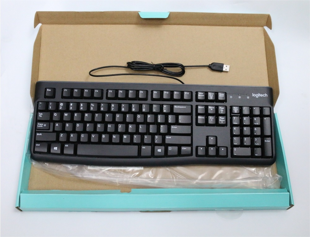 Bàn Phím Có Dây Logitech K120 Chuột Logitech B100 Chính Hãng