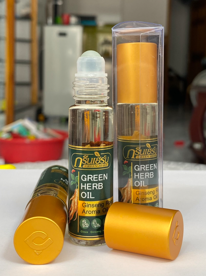 Thai Green Herb Ginseng Roller Oil 8ml