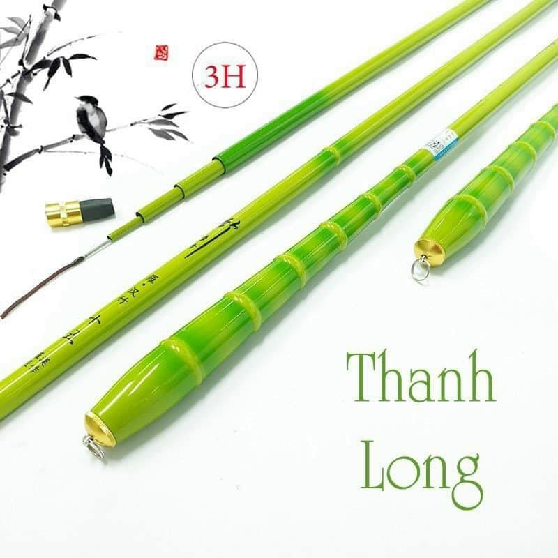 Cần Câu Đài siêu nhẹ Trúc Xanh THANH LONG 3h ( tặng kèm ngọn phụ ) chuyên gảy rô , diếc , chép ( đồ câu coye )