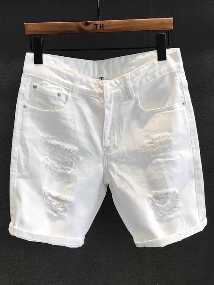 Quần short jean nam họa tiết cao cấp vải co dãn hàng chuẩn shop Diễm Nhi shop xl34