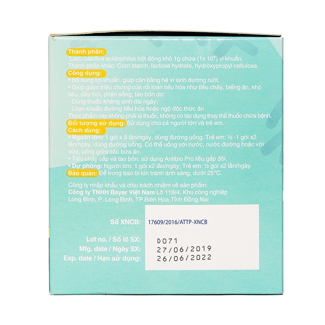 Combo 10 gói men vi sinh Antibio Pro - Bayer