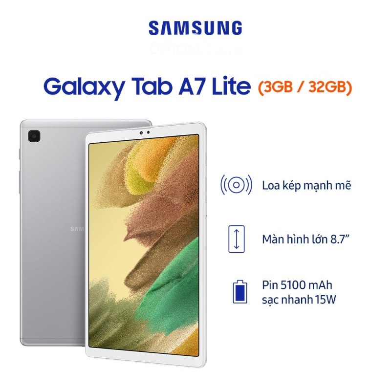 Máy tính bảng Samsung galaxy Tab A7 Lite - Hàng chính hãng - Newseal chính hãng