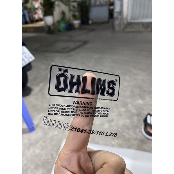 Tem Ohlins Dán Phuộc - Mạnh Tú Shop