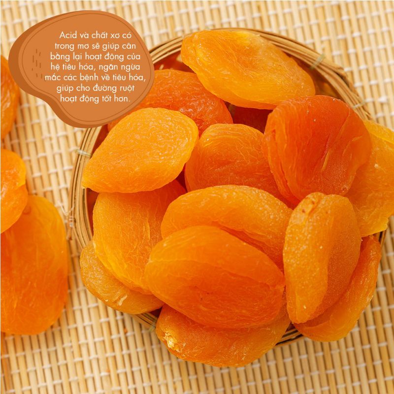 Lon 500G Mơ Sấy Dẻo Không Đường Ha