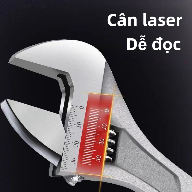 mỏ lết đa năng mini,mỏ lết răng,cán bọc cao su,thép CV-V cao cấp