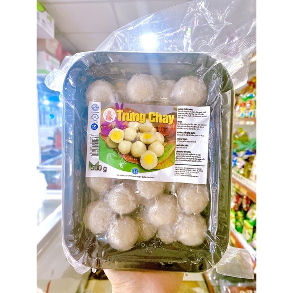 Viên trứng cút thuần chay 500g dai béo thơm ngon