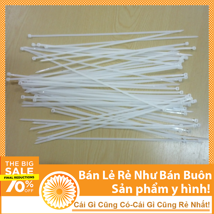 lạt nhựa dây thít 30cm- có khóa 8 x300 mm túi 100c