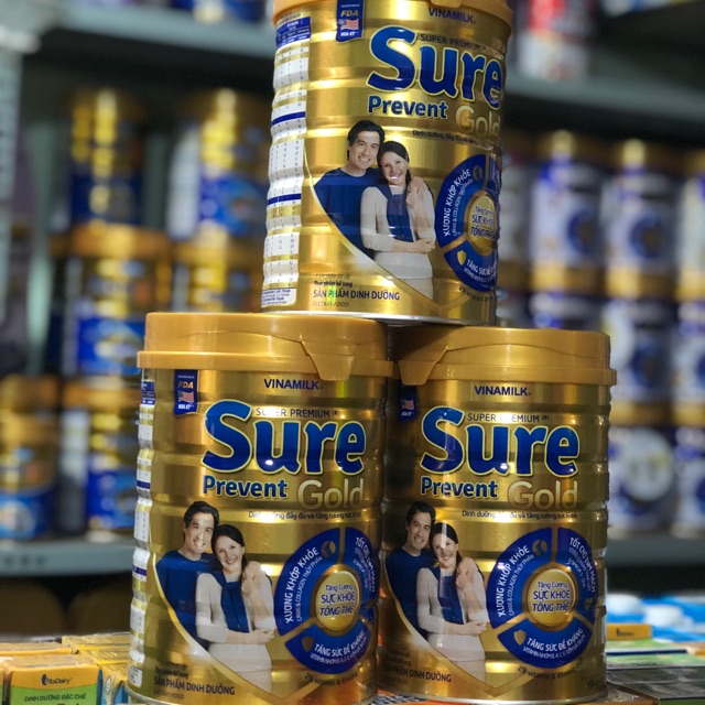 Sữa bột Vinamilk Sure Prevent gold 900g ( Dinh duong cho nguoi lon tuoi )