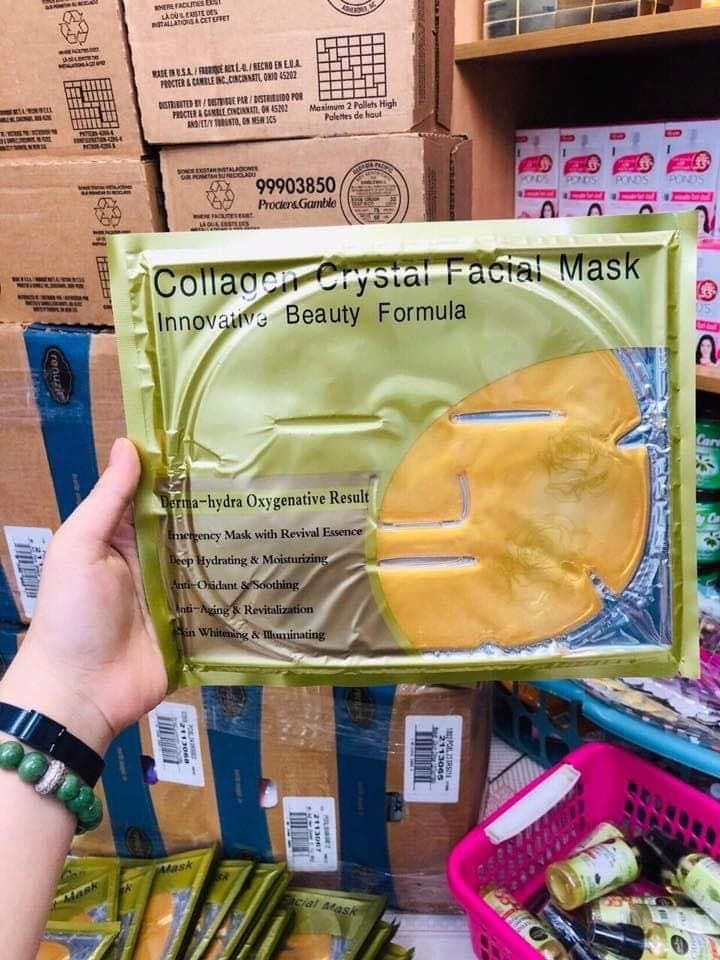 Mặt nạ mặt collagen vàng trắng