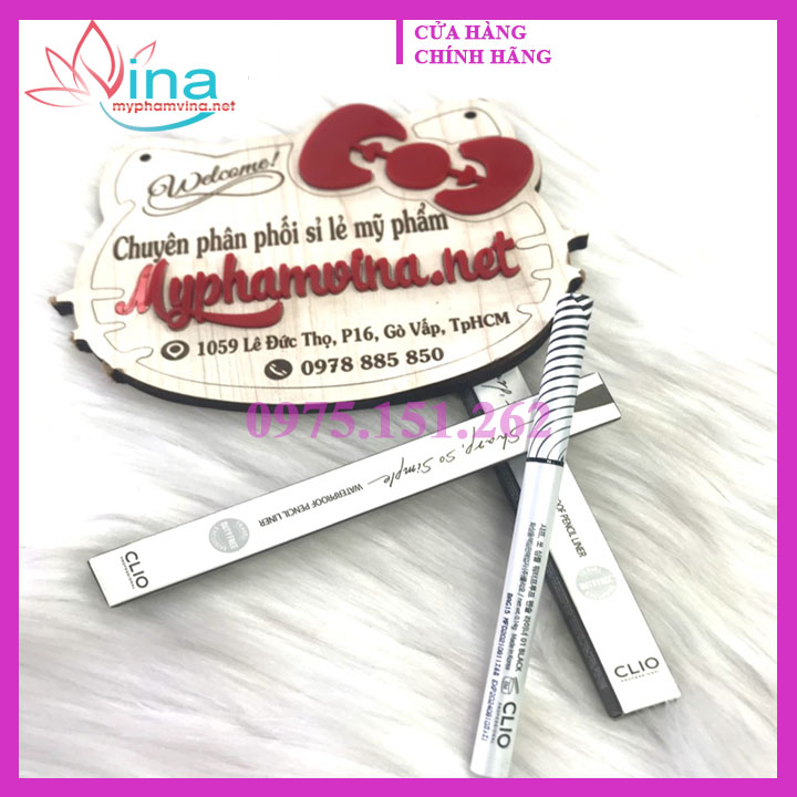 SÁP KẺ MẮT CHỐNG NƯỚC CLIO SHARP SO SIMPLE WATERPROOF PENCIL LINER