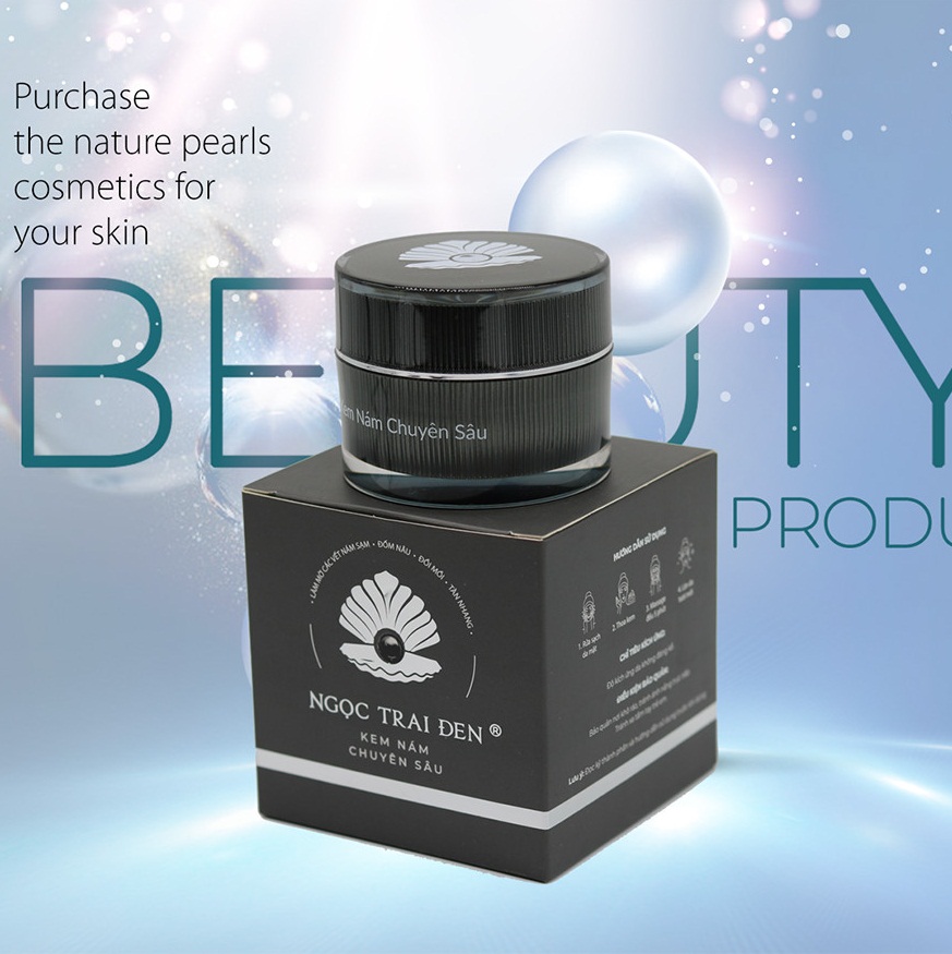 Kem ngọc trai đen nám chuyên sâu 18g làm mờ các vết nám sạm - đốm nâu - đồi mồi - tàn nhang