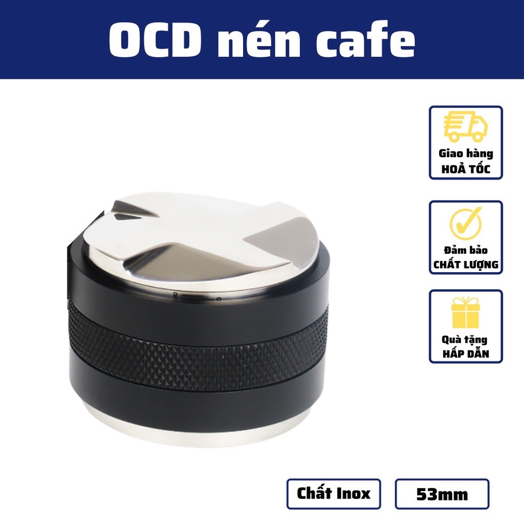 Temper OCD - Tay Nén Cà Phê Cao Cấp 58mm - Cục Dàn Đều Cà Phê