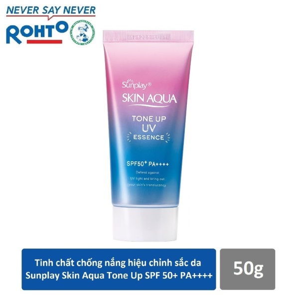 MUA 2 TẶNG 1 MASK Tinh chất Chống Nắng Sunplay Skin Aqua Tone Up UV Essence Tuýp 50g, SPF50 12/2023 Có Video, Review cao cấp