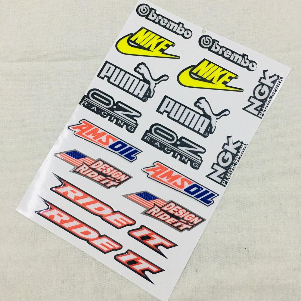 [HCM][TEM NỔI] BỘ TEM NỔI DECAL STICKER TEM TRANG TRÍ XE PROTI