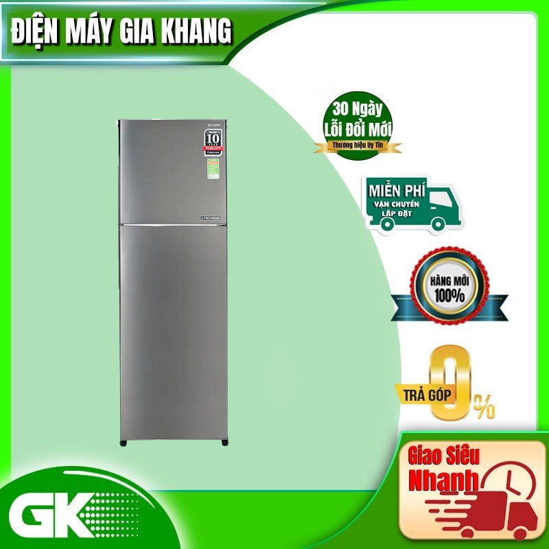 [Trả góp 0%] Tủ lạnh Sharp SJ-X281E-DS 271 lít Inverter