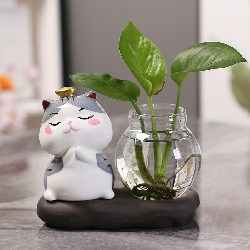 Mô hình Mèo Gốm Sứ Trang Trí