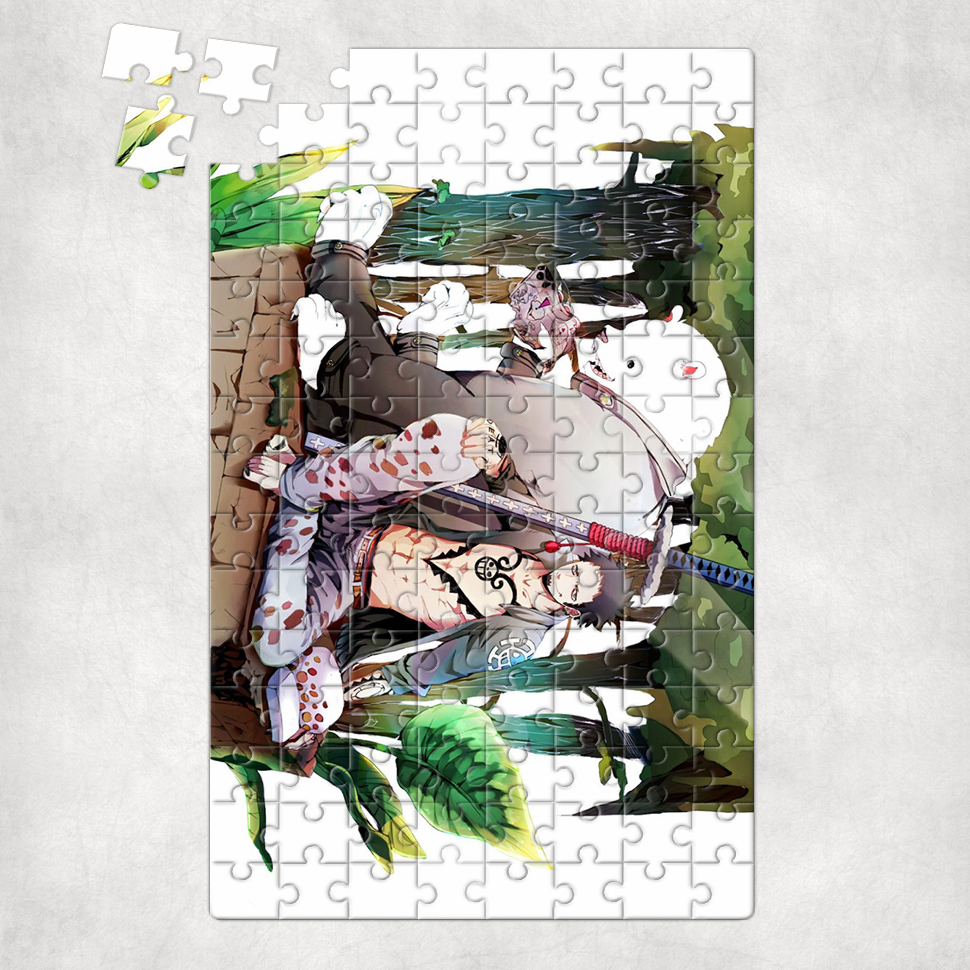 Tranh ghép hình A5 Anime, xếp hình 15x21 ONE PIECE WALLPAPER - Mẫu 2