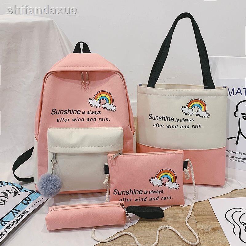 Balo Set 4 Món Hình Cầu Vòng Sắc Màu