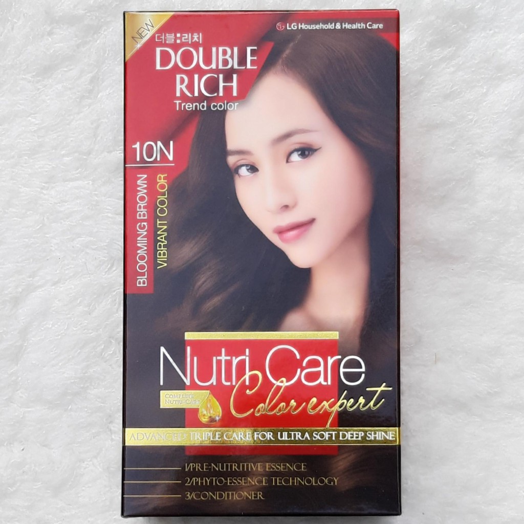 [HCM]Thuốc Nhuộm Tóc Double Rich 10N Nâu hạt dẻ