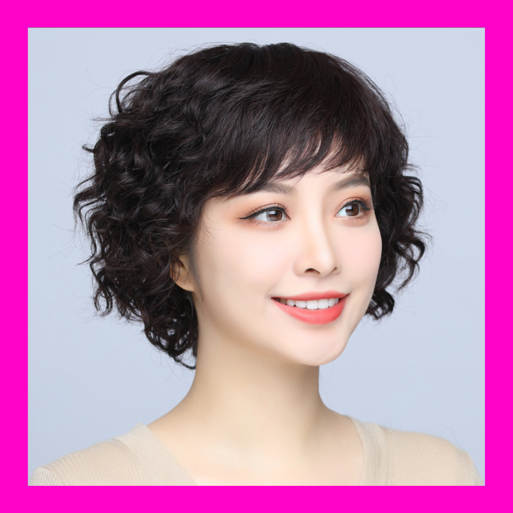 TẶNG LƯỚI - Tóc giả nữ trung niên Hàn Quốc cao cấp - TG48