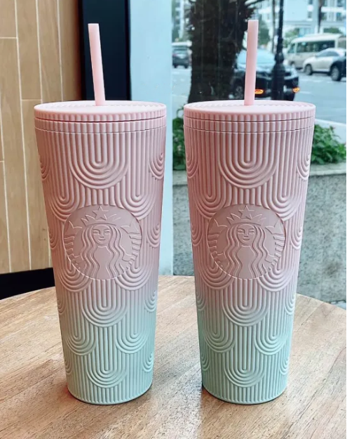 Ly Starbucks Gradient Hồng