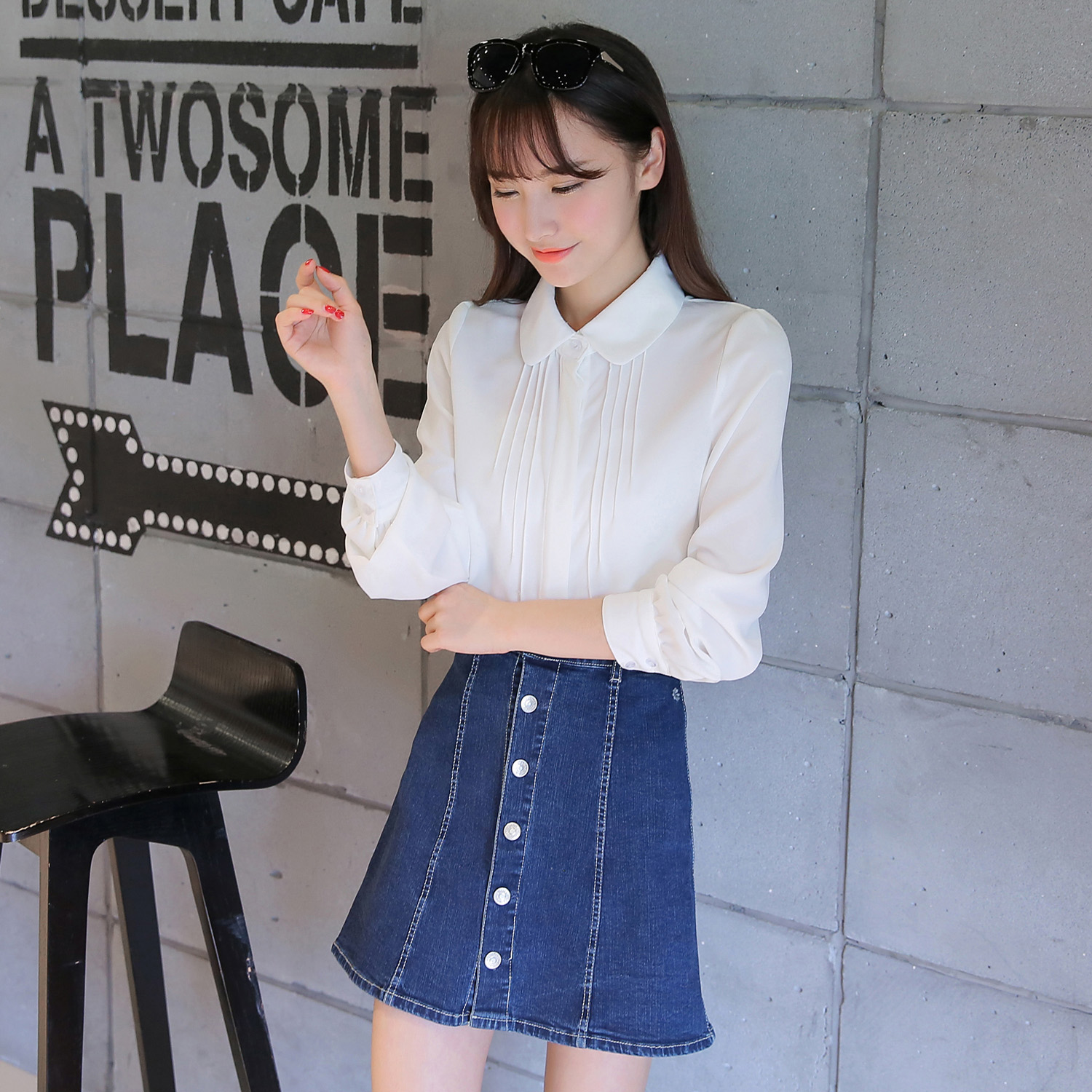 Sơ mi công sở sơ mi trắng nữ HaiAnh Sm148