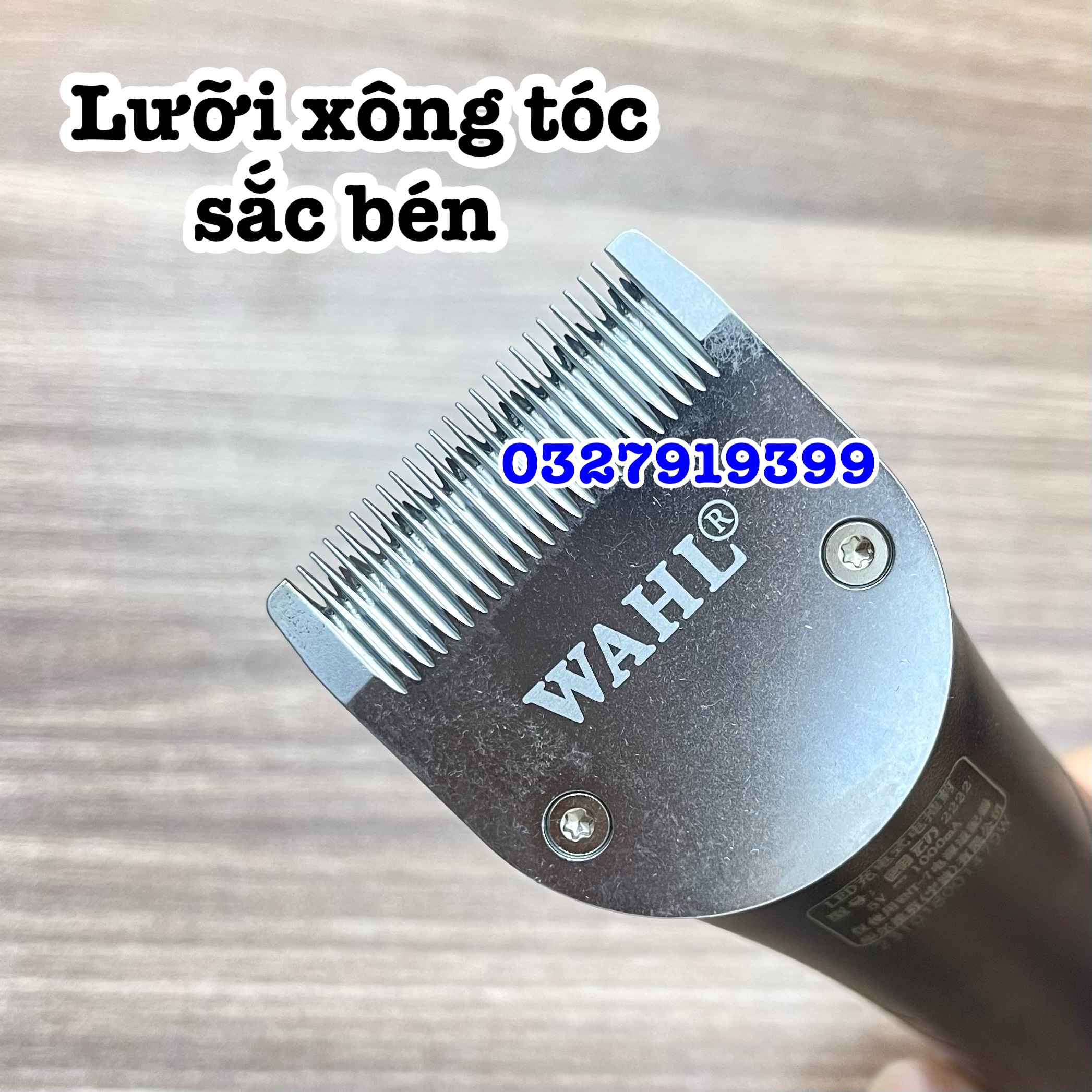 Wahl Tông Đơ Cắt Tóc Chính Hãng WAHL 2222 - Chuyên Nghiệp, Động Cơ Mạnh Mẽ, Lưỡi Thép Cao Cấp, Sử Dụng 260 Phút Liên Tục, Pin Lithium 1000mAh, Bộ Sản Phẩm Bao Gồm 4 Cữ Nhựa