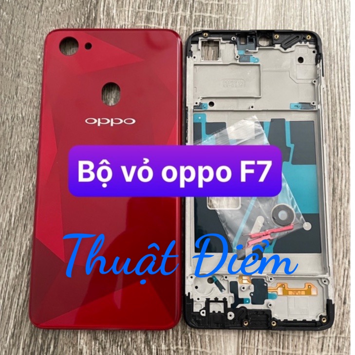 lưng vỏ oppo F7 ,kèm khay sim,phím,kính camera,ko kèm xương máy